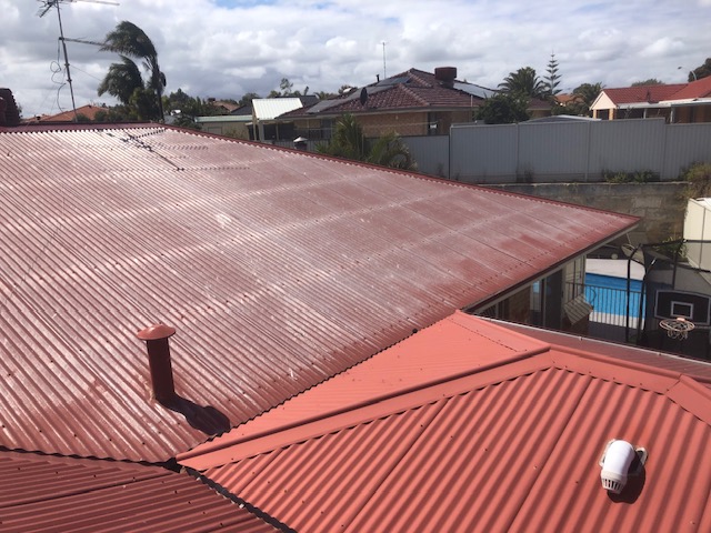 Colorbond roof before
